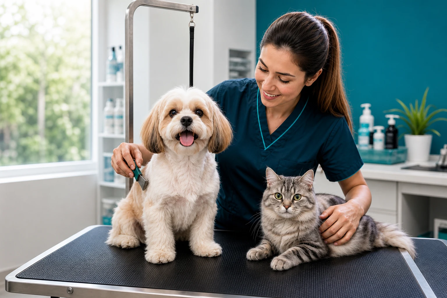 Petronus'ta veteriner hekim eşliğinde köpek ve kedi bakımı
